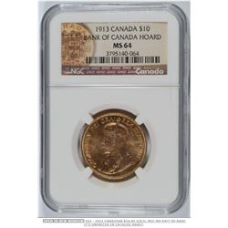 1913 $10 Gold NGC MS64.  Trends Value: $9000