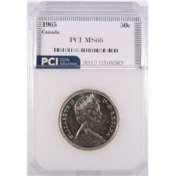 1965 50¢ SmBd Ptd 5 PCI MS66