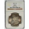 Image 1 : 1887 MORGAN DOLLAR NGC MS-64 COLOR