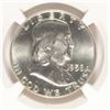Image 2 : 1958-D FRANKLIN HALF DOLLAR, NGC MS-64 FBL