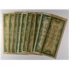Image 2 : (10) 1928 $1 SILVER CERTIFICATES (FUNNY BACKS)