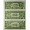 Image 2 : (3) CONSECUTIVE 1957 $1 SILVER CERTIFICATES