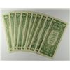 Image 2 : (10) 1957 $1 SILVER CERTIFICATES CH CU