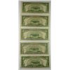 Image 2 : (5) $5 SILVER CERTIFICATES (BLUE SEAL'S)