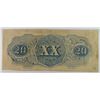Image 2 : 1862 $20 CONFEDERATE STATES OF AMERICA NOTE
