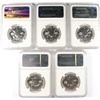 Image 2 : LOT OF ( 5 ) 1962 FRANKLIN HALF DOLLARS, NGC PROOF-66