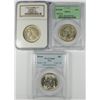 Image 1 : SET OF 1937 BOONE COMMEN HALF DOLLAR PCGS/NGC MS-64
