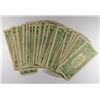 Image 2 : ( 50 ) U.S. $1.00 SILVER CERTS VARYING CIRCULATED CONDITIONS SOME WITH WRITING