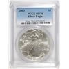 Image 1 : 2003 AMERICAN SILVER EAGLE, PCGS MS-70! PERFECT!
