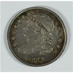 1833 BUST DIME, XF/AU 45 NICE