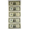 Image 1 : (5) 1928 $1 SILVER CERTIFICATES (FUNNY BACKS) HIGH GRADE