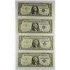 Image 1 : (4) CONSECUTIVE 1957 $1 SILVER CERTIFICATES