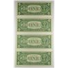 Image 2 : (4) CONSECUTIVE 1957 $1 SILVER CERTIFICATES