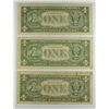 Image 2 : (3) $1 FEDERAL RESERVE NOTES (STARS) BARR NOTES