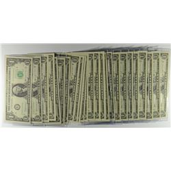 (25) 1963 $1 FEDERAL RESERVE (BARR) NOTES CH CU