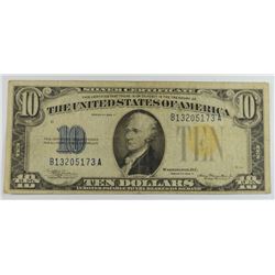 1934 $10 SILVER CERTIFICATE (NORTH AFRICAN)