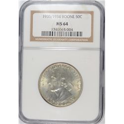 1935/34 BOONE COMMEN HALF DOLLAR NGC MS-64
