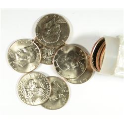 BU ROLL OF ( 20 )  EISENHOWER DOLLARS: (2) 1974 & (18) 1974-D
