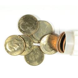 BU ROLL OF ( 20 )  EISENHOWER DOLLARS: ( 10 ) 1976 & ( 10 ) 1976-D