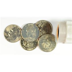 BU ROLL OF ( 20 ) EISENHOWER DOLLARS: ( 10 )  1977 & ( 10 ) 1977-D