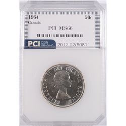 1964 CANADIAN HALF DOLLAR, PCI MS-66  TRENDS FOR $650.00