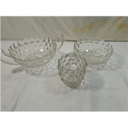 LOT 3 FOSTORIA AMERICAN PATTERN BOWLS