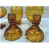 Image 3 : LOT 7 ASSORTED VINTAGE AMBER GLASSWARE