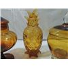 Image 5 : LOT 7 ASSORTED VINTAGE AMBER GLASSWARE