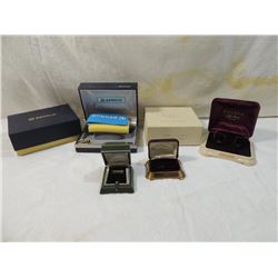 LOT 4 VINTAGE ANTIQUE RING & WATCH BOXES