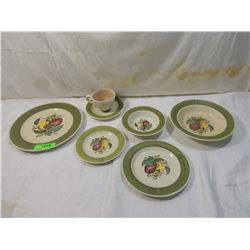 LOT 7 POPPYTRAIL METLOX DINNERWARE