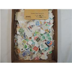 BOX LOT ASSORTED POSTAGE STAMPS