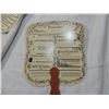 Image 2 : LOT 6 VINTAGE HAND FANS MENU