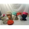 Image 1 : LOT 6 ASSORTED WOMENS VINTAGE SPRING HATS