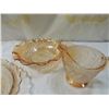Image 2 : LOT 4 VINTAGE CARNIVAL GLASS PIECES