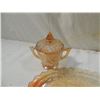 Image 3 : LOT 4 VINTAGE CARNIVAL GLASS PIECES