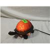Image 2 : VINTAGE GLASS & METAL TURTLE LAMP