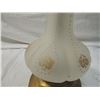 Image 3 : VINTAGE FLUTED FROSTED GLASS TABLE LAMP