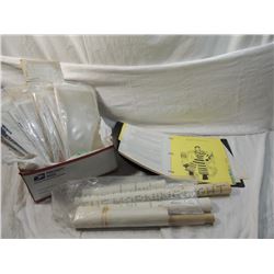 BOX LOT ASSORTED SEWING, NEEDLEPOINT, CROSS STITCH