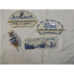 LOT 6 DELFT HOLLAND PIECES