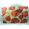 Image 1 : FLORAL POPPY CANVAS PRINT ARTWORK