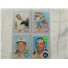 LOT 4 1968 TOPPS BASEBALL CARDS:BANDO, ALOU, HELMS