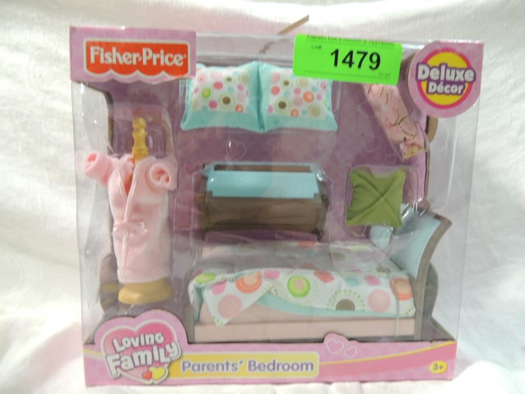 Fisher Price Loving Family Parents Bedroom Set