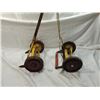 Image 1 : LOT 2 VINTAGE CHILDRENS PUSH LAWN MOWER