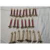 Image 2 : LOT 24 GLASS CANDLE STICK ORNAMENTS