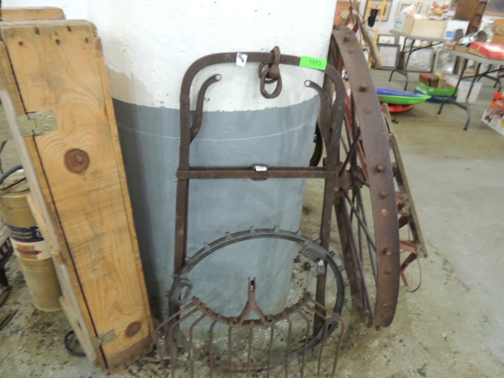 LOT 3 ANTIQUE FARM EQUIPMENT PARTS