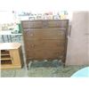 Image 3 : VINTAGE DARK WOOD 5 DRAWER CHEST