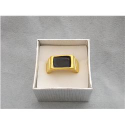 MEN'S GOLD PLATED RING (L769-19)