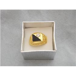 MEN'S GOLD PLATED RING (L769-20)