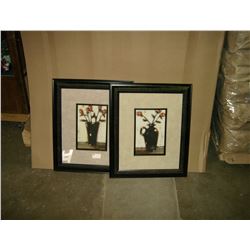 SHOWHOME FRAMED PICTURES "Vase with flowers" (2)