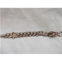 TIBETAN SILVER DRAGONS BRACELET (L800-16)